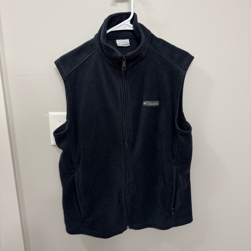 Columbia Fleece Vest Men’s Medium Charcoal